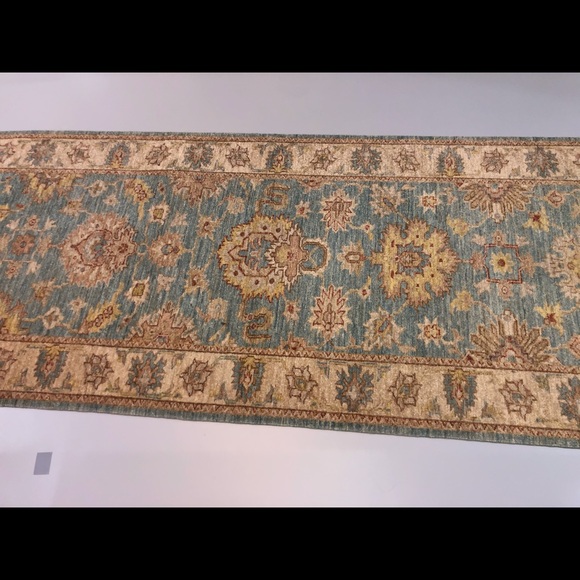 Authentic Peshawar Silk Oriental 10ft Runner - Picture 6 of 12